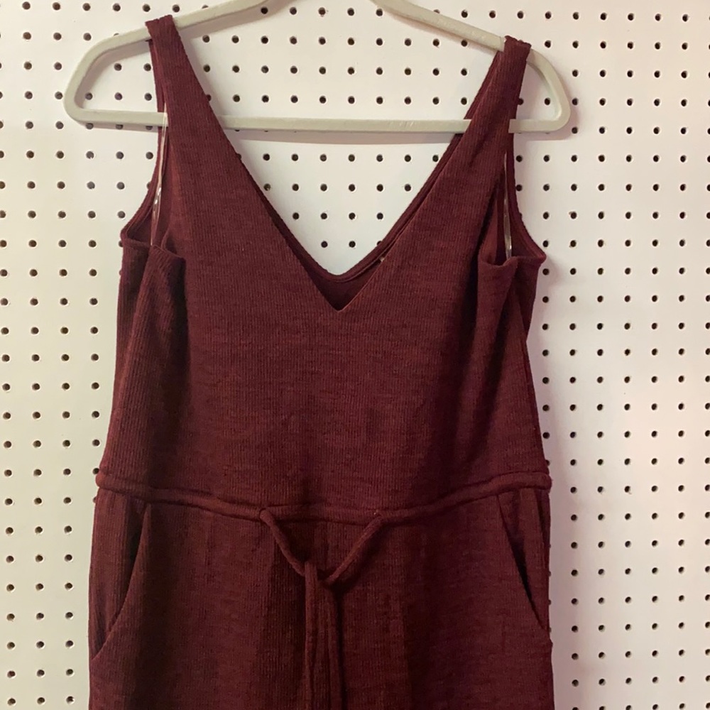 Windsor Maroon pleated jumpsuit